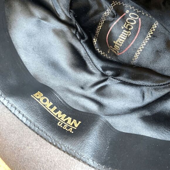 Vintage 1940s - 1950s Bollman USA Botany 500 Light Grey 100% Wool Fedora - Picture 9 of 12